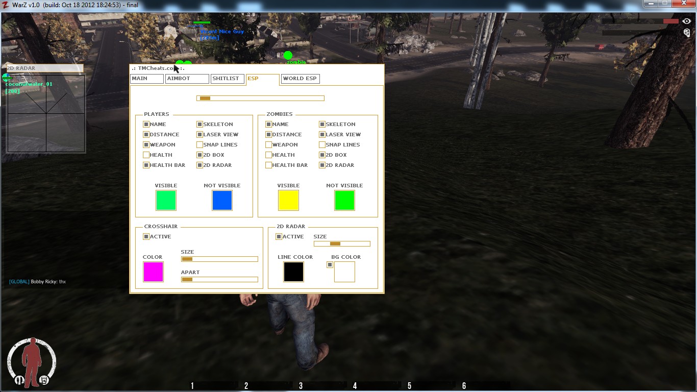 TM The Warz/Infestation Cheats